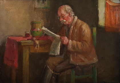 Horváth G. Andor (1876-1966): Nagyapa olvas
