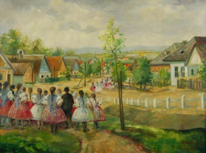 Kutassy Imre Ferenc (1887-1984): Húsvét a faluban
