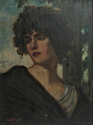 Andor Dudits (1866-1944): Women's portrait