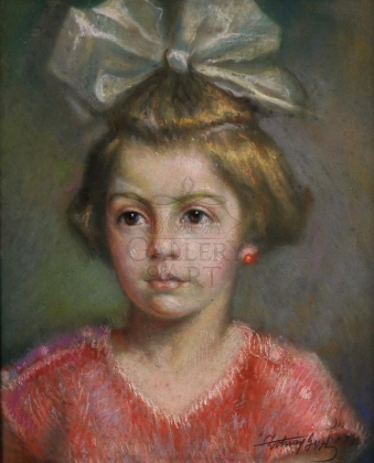 Géza Zolnay (1886-1965): Girl portrait