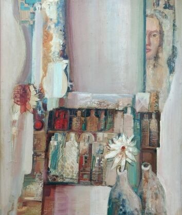 Cs. Mihály Pataj Cs. (1920-2008): Still life in a mirror