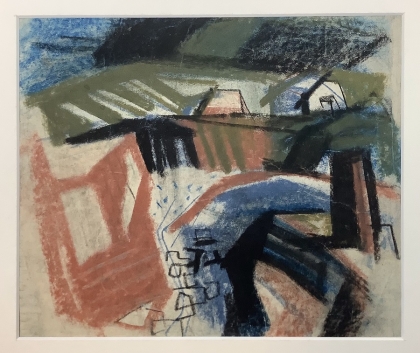 Deli Antal (1886-1960): Házak a domb mögött 