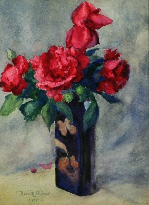 Herritz Oszkár(1883- ): Csendélet rózsával