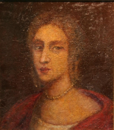Osztrák festő, 19.sz. első fele: Nő gyöngysorral