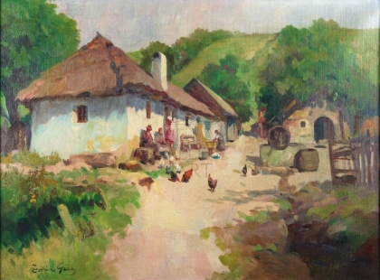Zórád Géza ( 1896-1959):  Falusi Udvar